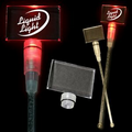 9" Red Rectangle Light-Up Cocktail Stirrers